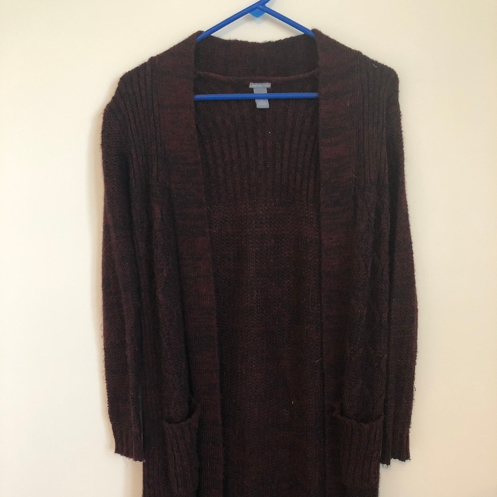 Charlotte Russe Maroon Cardigan